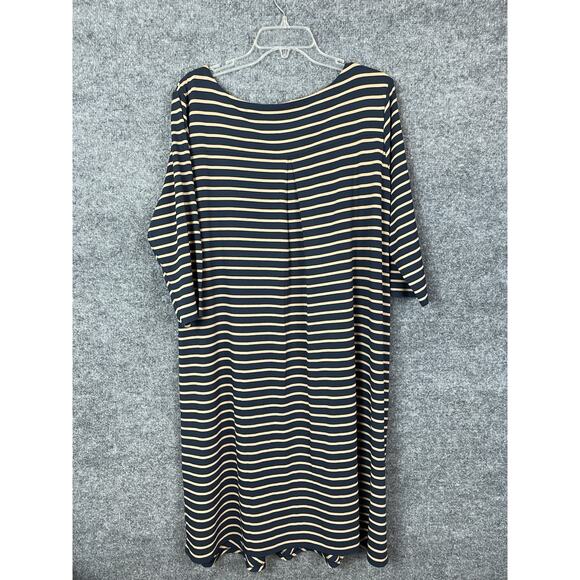 J. Jill Dress Wherever Collection Women's XLP Navy Cream Midi NWT $109.00 - Picture 9 of 14